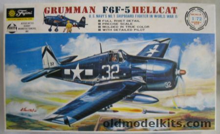 Fujimi 1/72 Grumman F6F-5 Hellcat - (F6F5), FC12-50 plastic model kit